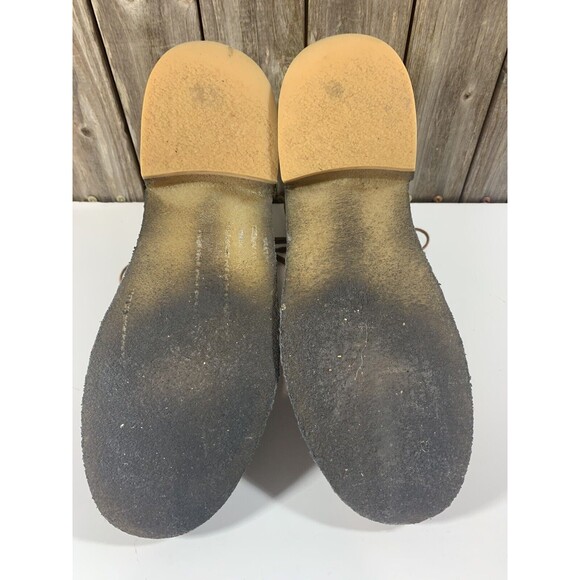 Clarks Originals Women's Maru Elsa Combat Boot Khaki Leather Shoe Size 9.5 - Picture 8 of 10